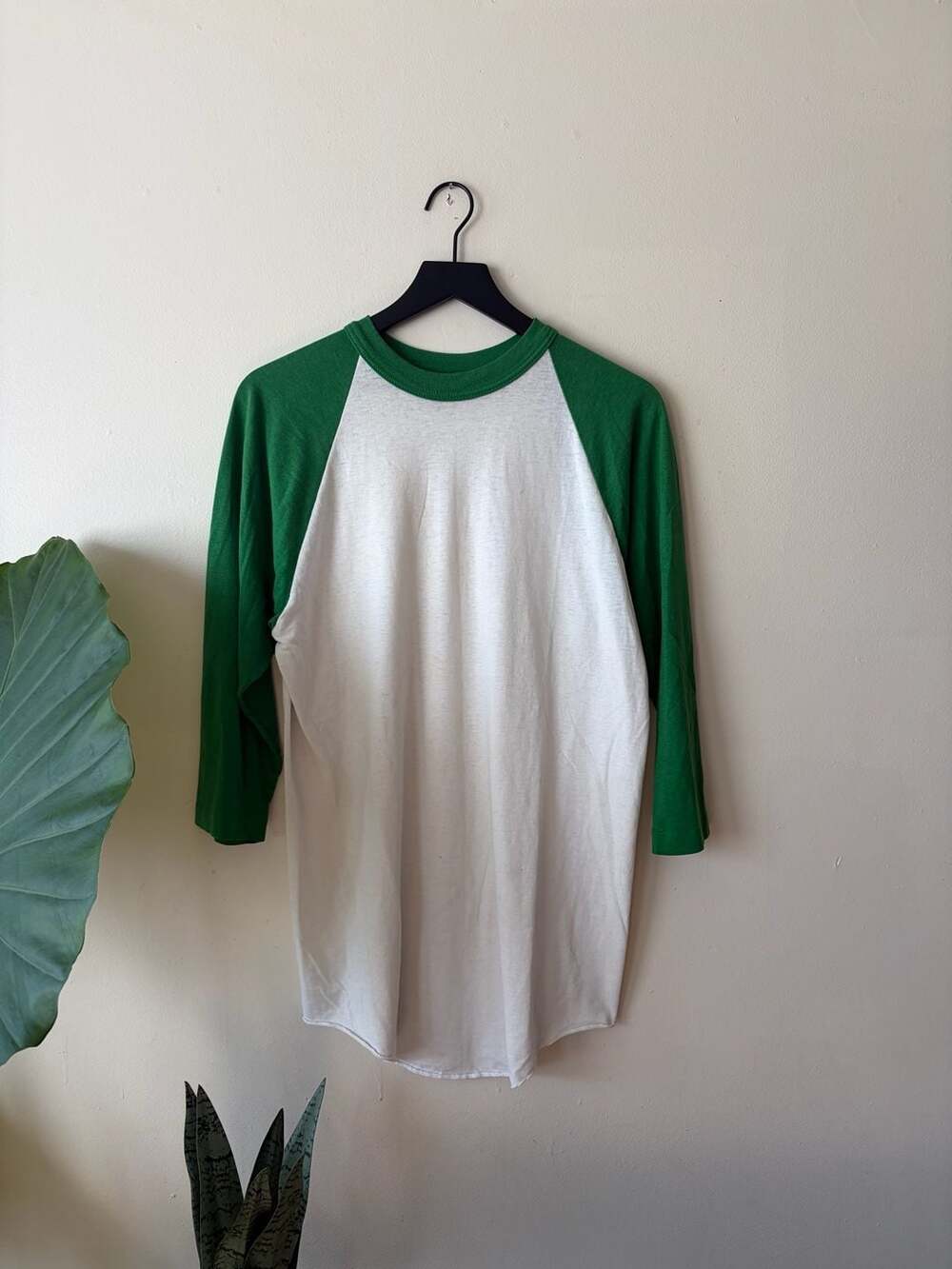 Soffe Shirts Baseball Jersey Size L 42-44 Green White